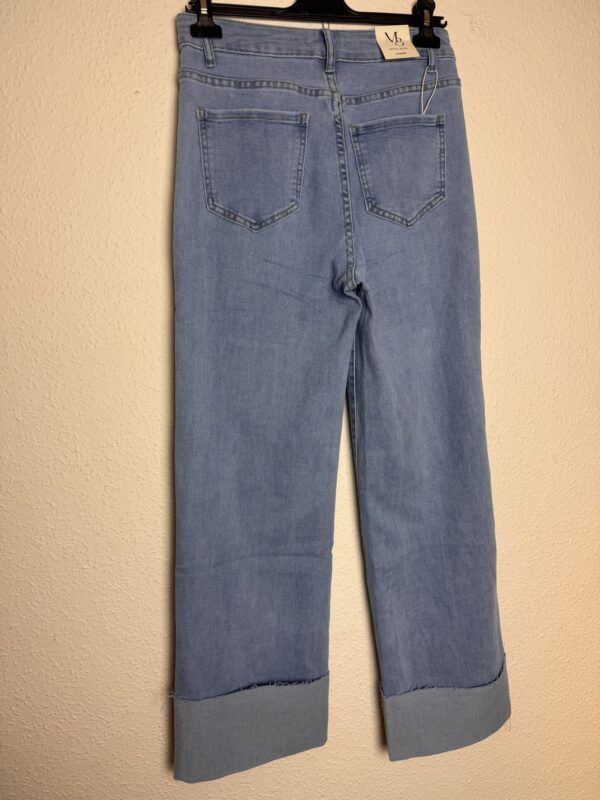 Jeans wide leg bajo doblado - Imagen 2