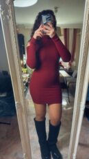 Vestido punto hombro