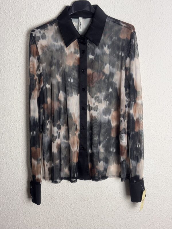 Camisa transparencia tricolor